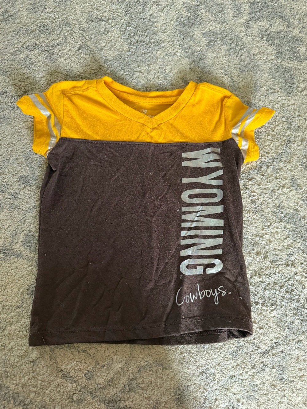 Colosseum Yellow and Brown Wyoming Cowboys Short Sleeve Tee
